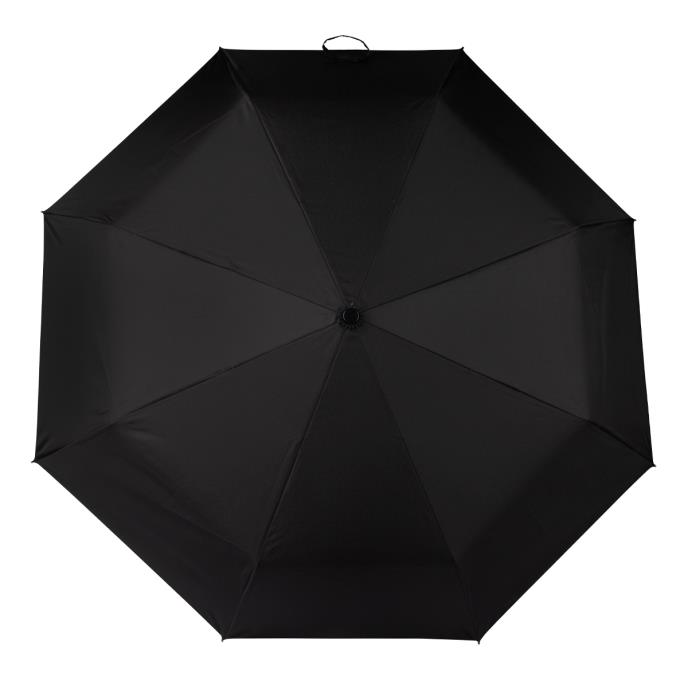totes Auto Open Wood Crook Handle Black Umbrella  Extra Image 1